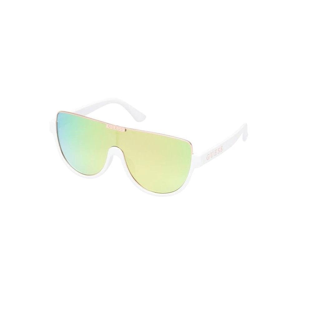 Guess Sonnenbrille Weiß Glänzend Irisierend | ELORÉ by Guess