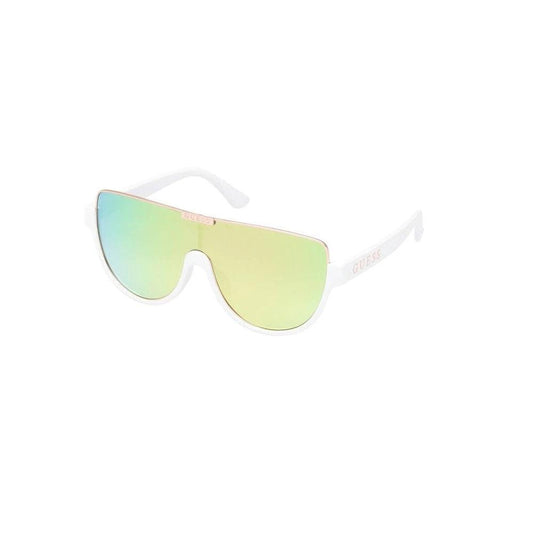 Guess Sonnenbrille Weiß Glänzend Irisierend | ELORÉ by Guess