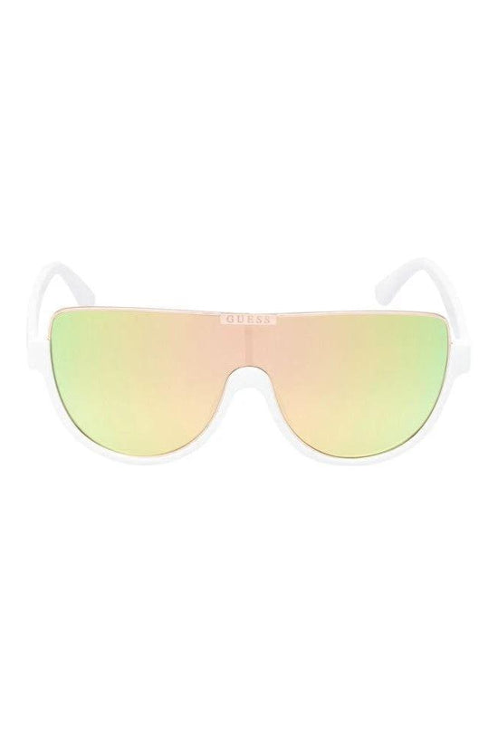 Guess Sonnenbrille Weiß Glänzend Irisierend | ELORÉ by Guess