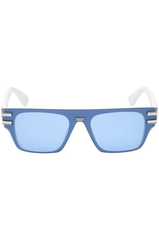 Guess Sonnenbrille Weiß Perlmutt Metallic Glänzend | ELORÉ by Guess