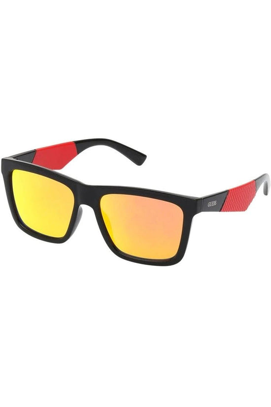Guess Sonnenbrille Gelbreflektierende Gläser Schwarz | ELORÉ by Guess
