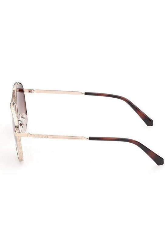 Guess Sonnenbrille Aviator Gold Glänzend Elegant | ELORÉ by Guess