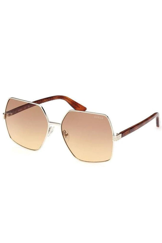 Guess Sonnenbrille Gold Glänzend Braun Verlauf | ELORÉ by Guess