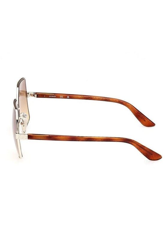 Guess Sonnenbrille Gold Glänzend Braun Verlauf | ELORÉ by Guess