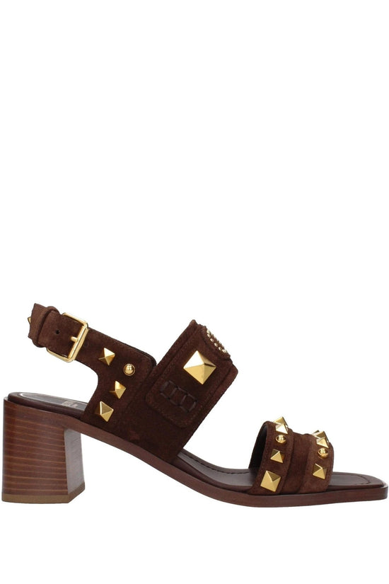 Valentino Garavani Rockstud Sandalen Dunkelbraun | ELORÉ by Valentino Garavani