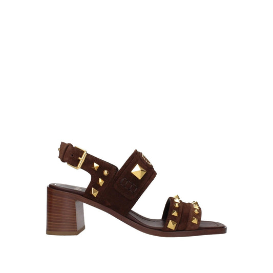 Valentino Garavani Rockstud Sandalen Dunkelbraun | ELORÉ by Valentino Garavani