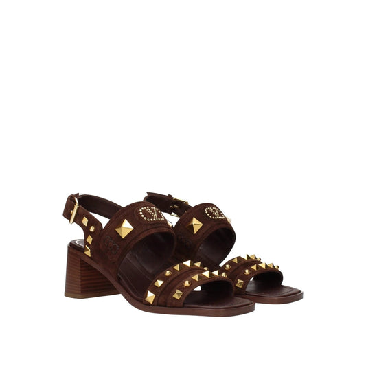 Valentino Garavani Rockstud Sandalen Dunkelbraun | ELORÉ by Valentino Garavani
