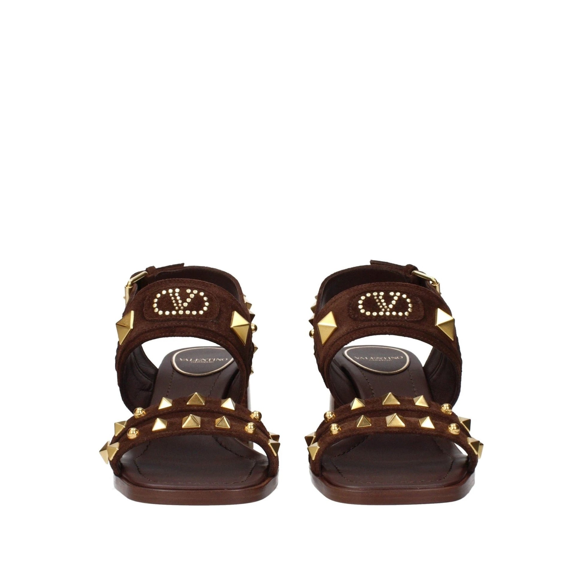 Valentino Garavani Rockstud Sandalen Dunkelbraun | ELORÉ by Valentino Garavani