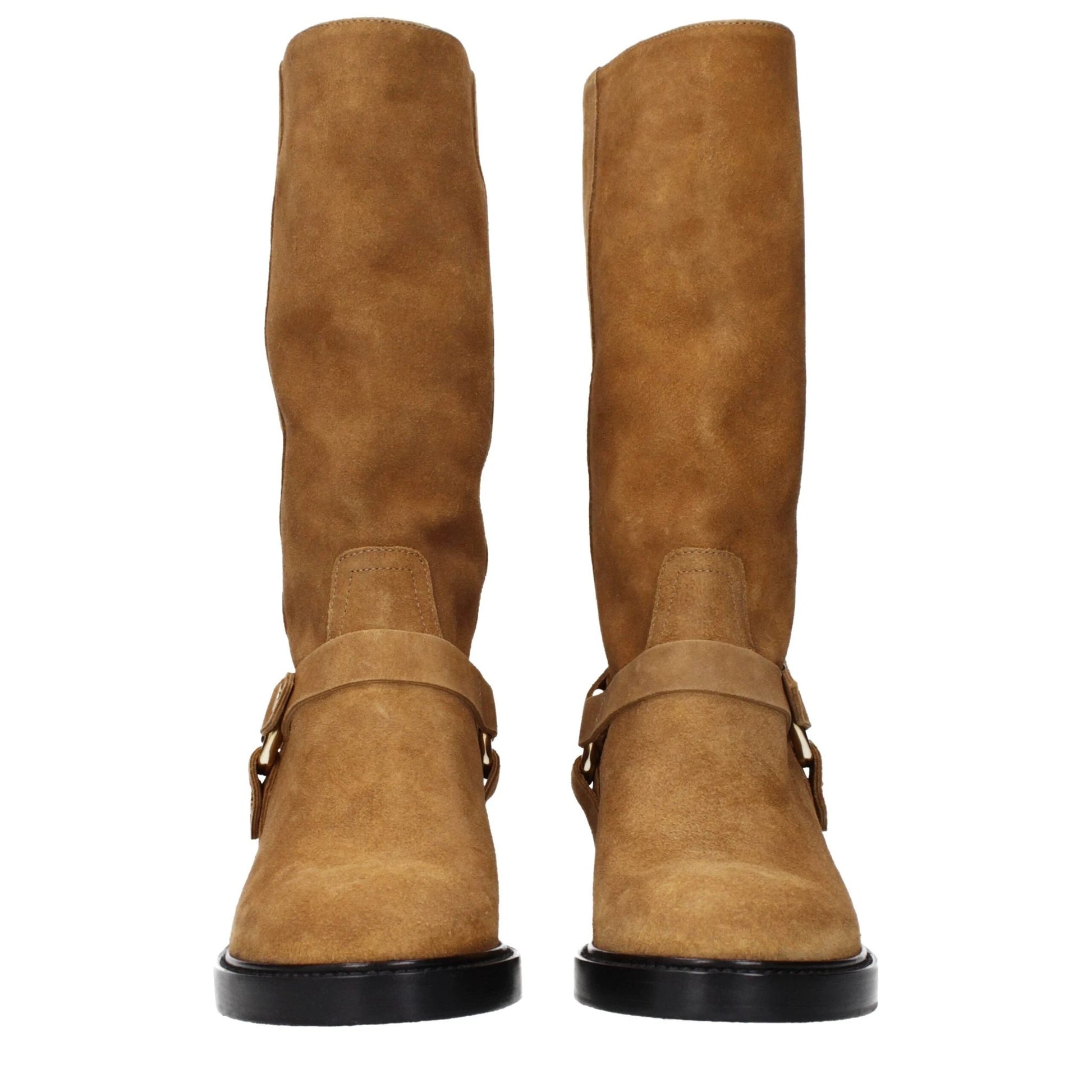 Chloé Braune Leder-Ankle-Boots by Chloé