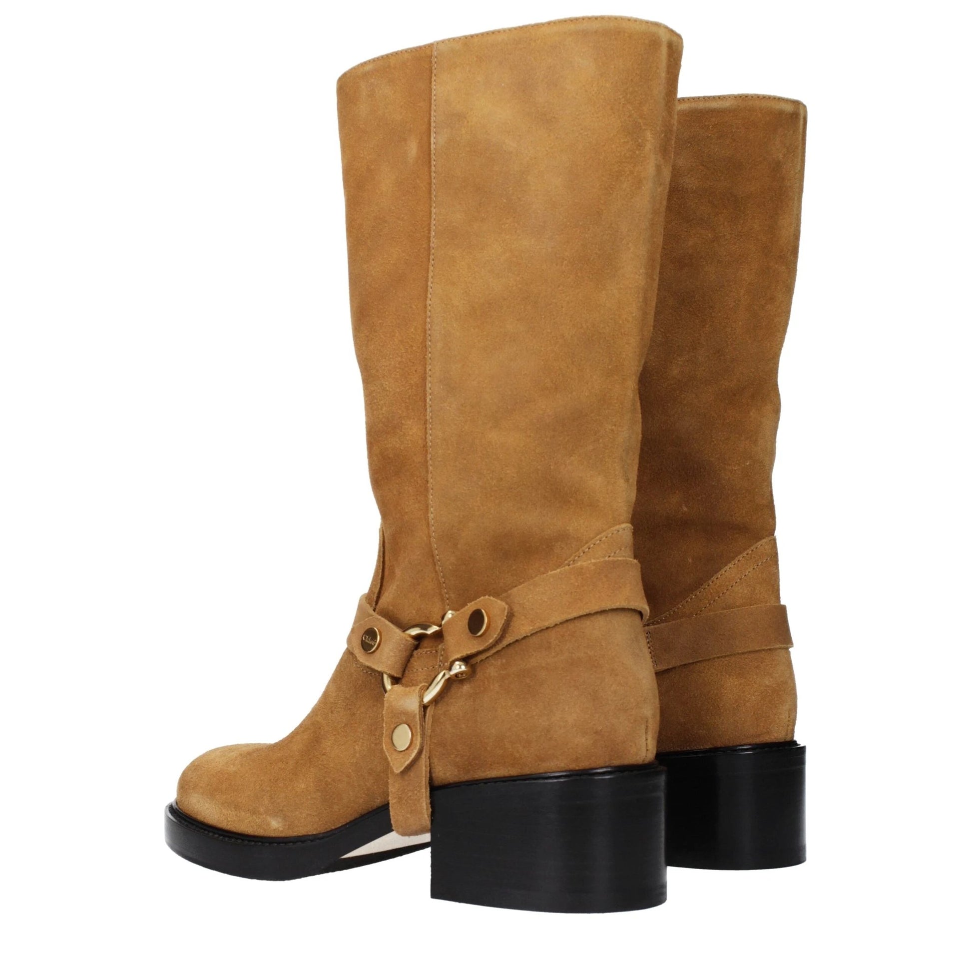Chloé Braune Leder-Ankle-Boots by Chloé
