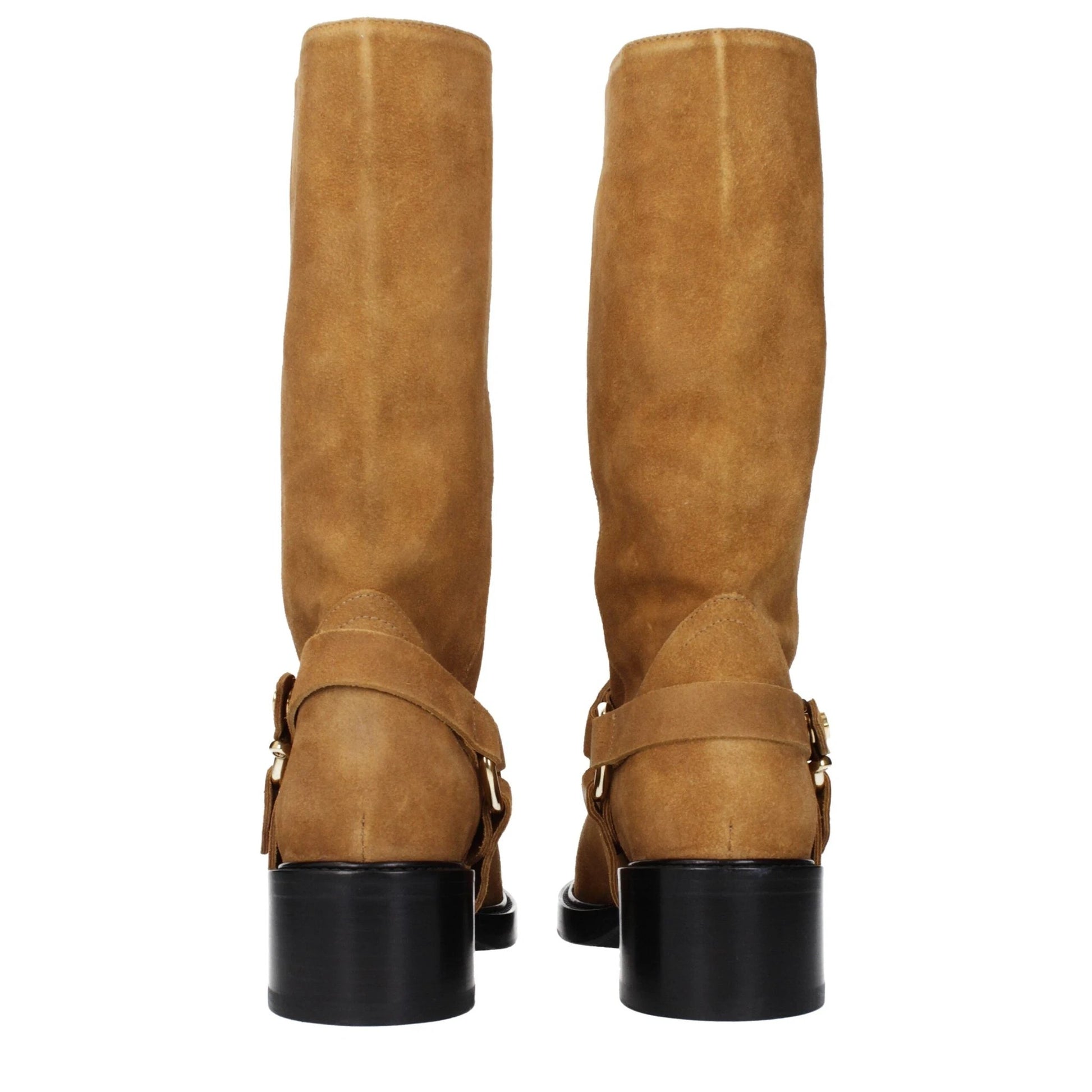 Chloé Braune Leder-Ankle-Boots by Chloé
