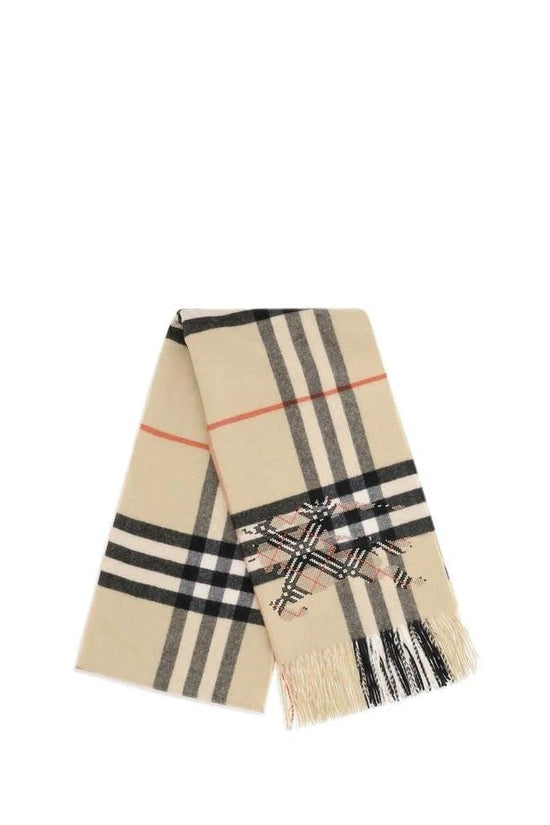 Burberry Nova Check Kaschmir Schal Beige | ELORÉ by Burberry