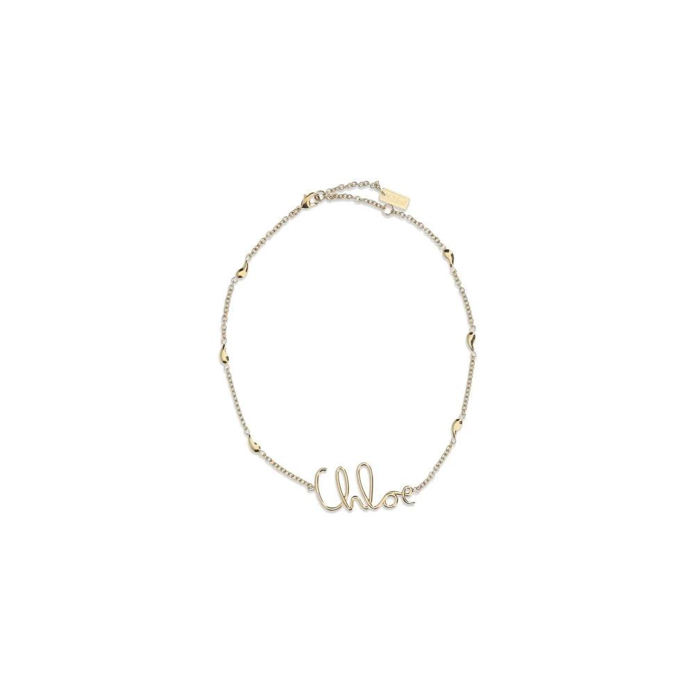 Chloé Halskette aus Goldfarbenem Messing by Chloé
