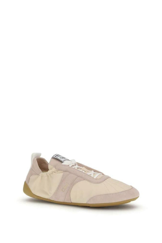 Chloé Beigefarbene Sportschuhe aus Nylon by Chloé