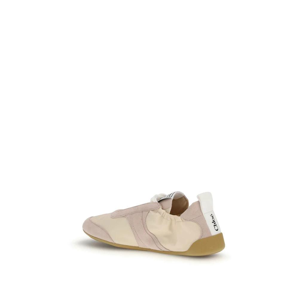 Chloé Beigefarbene Sportschuhe aus Nylon by Chloé