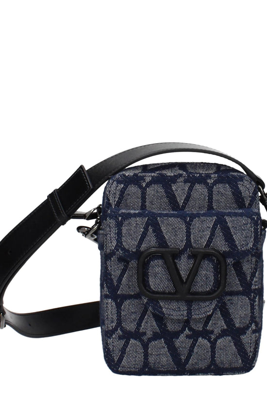 Valentino Garavani Blaue Umhängetasche aus Stoff by Valentino Garavani