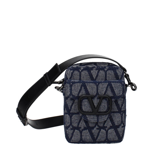 Valentino Garavani Blaue Umhängetasche aus Stoff by Valentino Garavani