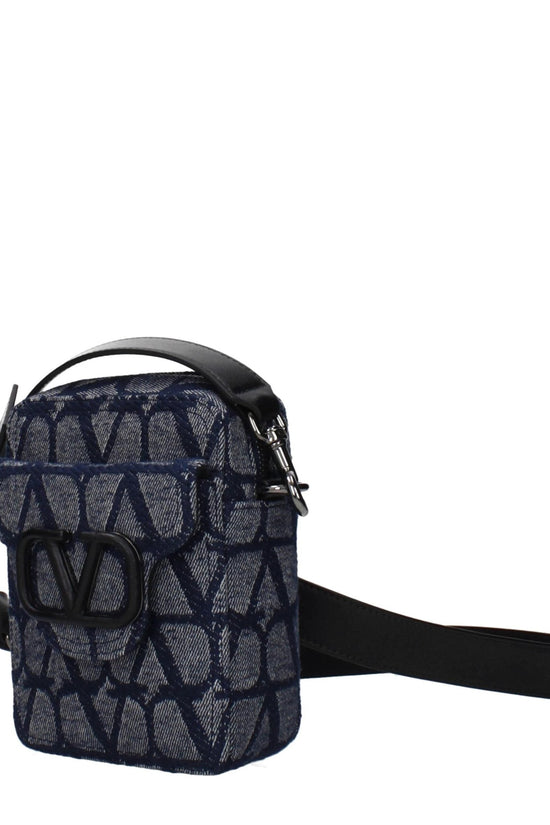 Valentino Garavani Blaue Umhängetasche aus Stoff by Valentino Garavani