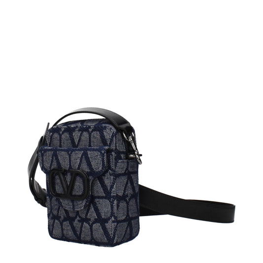 Valentino Garavani Blaue Umhängetasche aus Stoff by Valentino Garavani