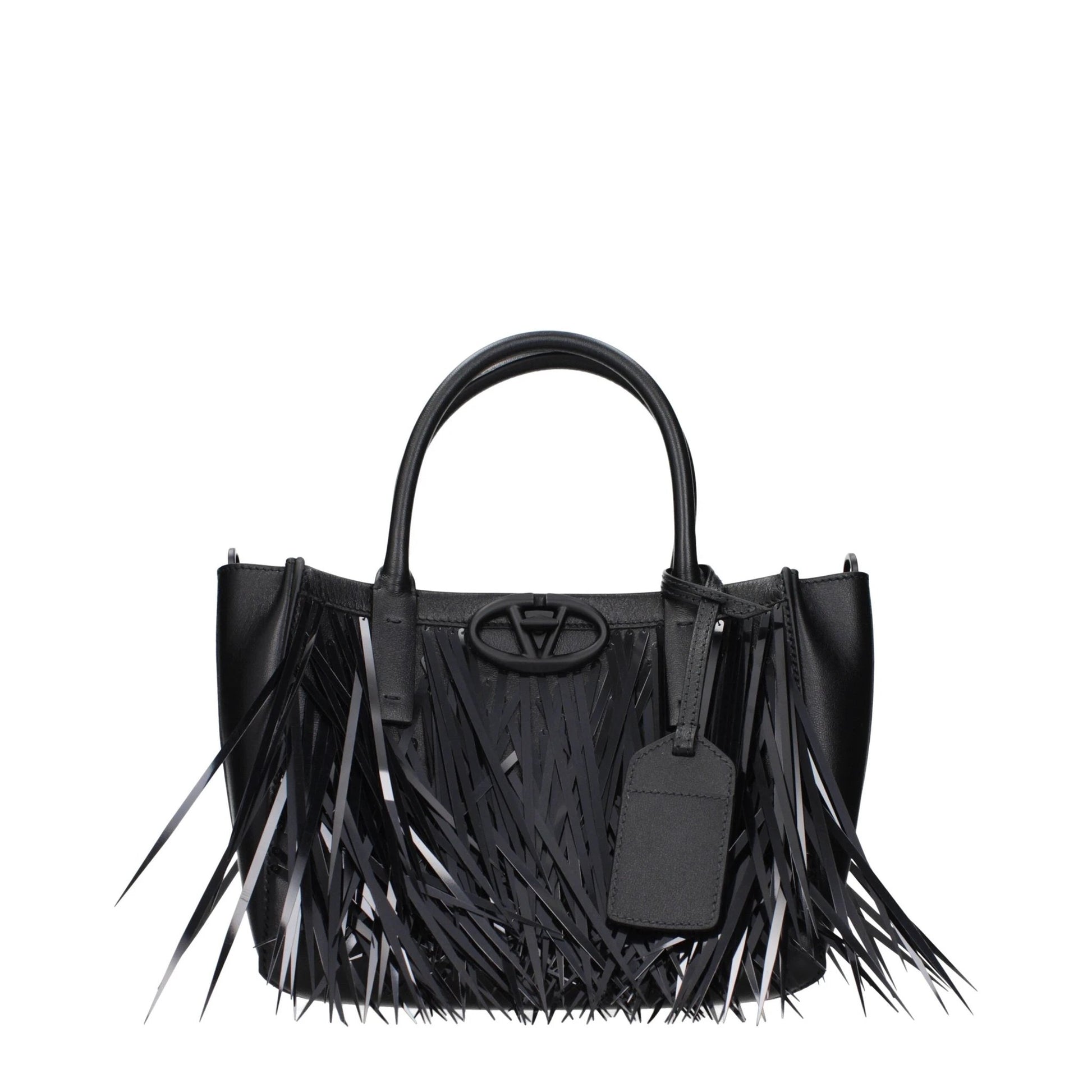 Valentino Garavani Schwarze Lederhandtasche by Valentino Garavani