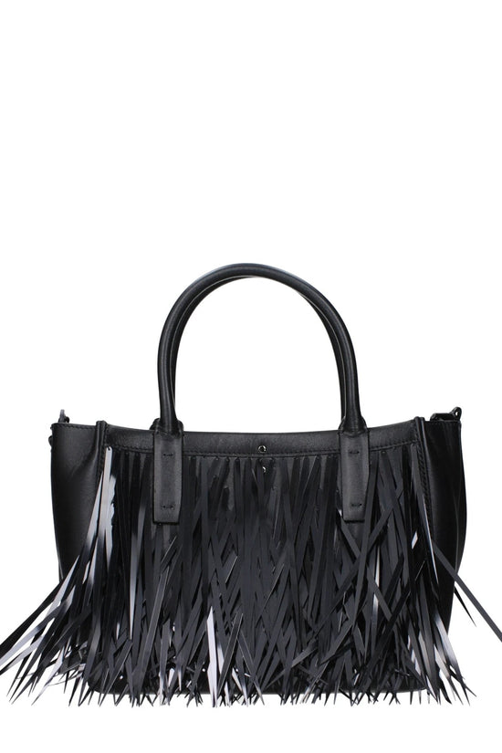 Valentino Garavani Schwarze Lederhandtasche by Valentino Garavani