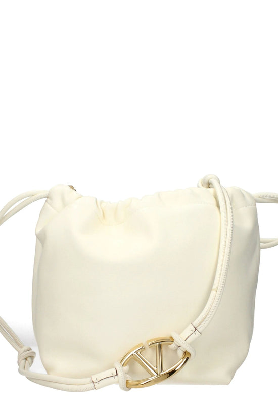 Valentino Garavani Schultertasche aus beigem Leder by Valentino Garavani