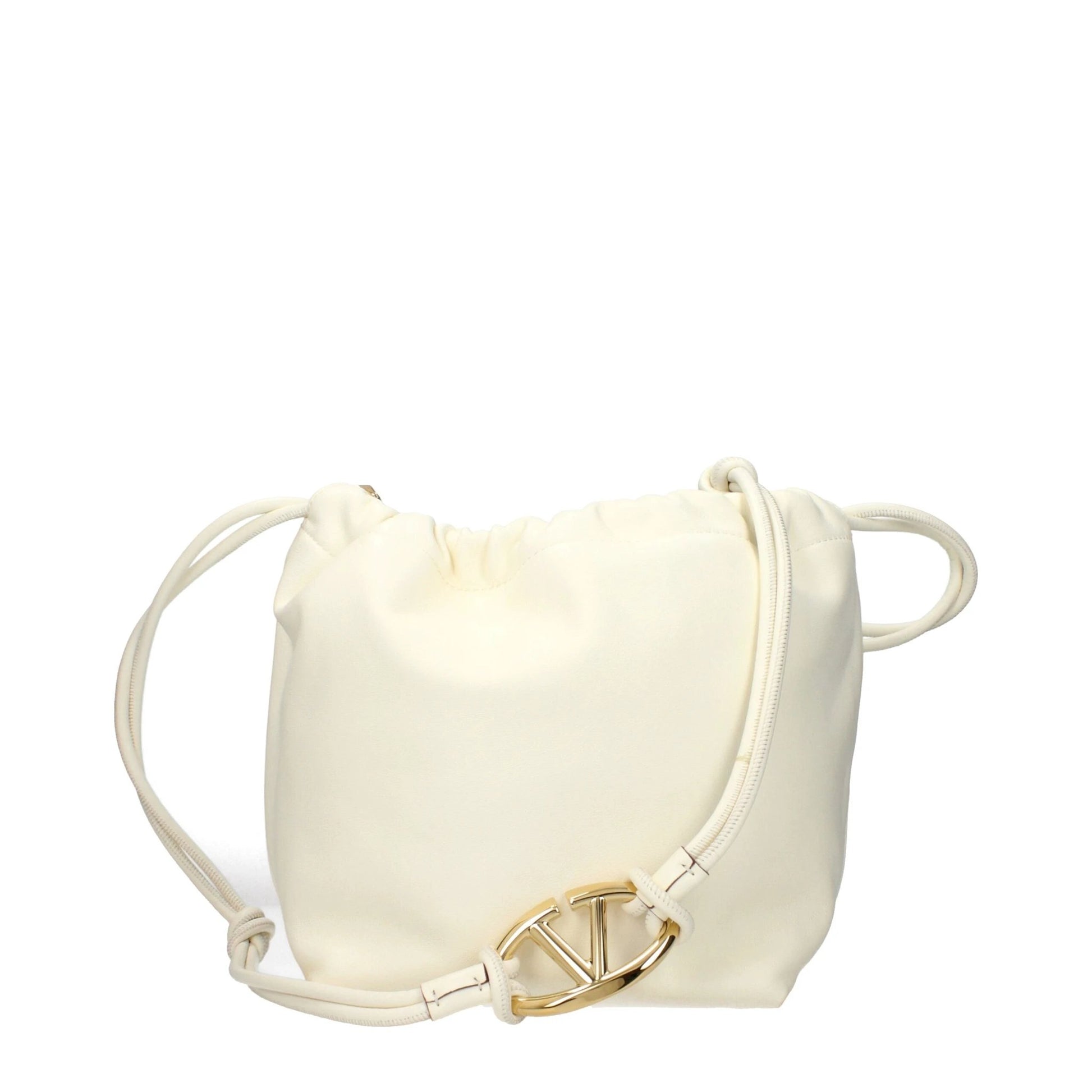 Valentino Garavani Schultertasche aus beigem Leder by Valentino Garavani