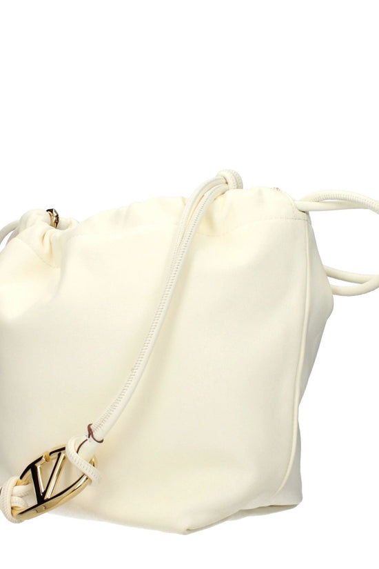 Valentino Garavani Schultertasche aus beigem Leder by Valentino Garavani