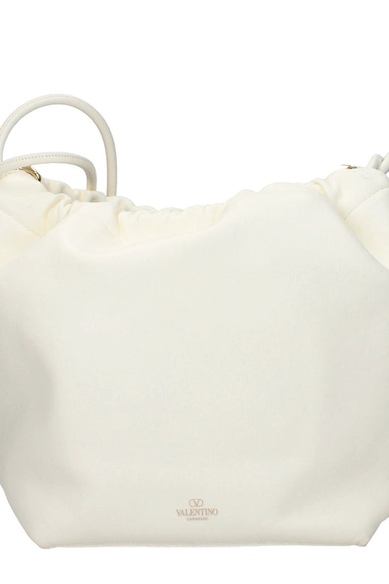 Valentino Garavani Schultertasche aus beigem Leder by Valentino Garavani
