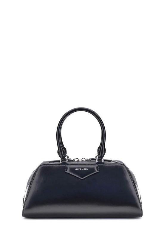 Givenchy Schwarze Kalbsleder Bos Taurus Handtasche by Givenchy