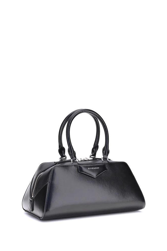 Givenchy Schwarze Kalbsleder Bos Taurus Handtasche by Givenchy