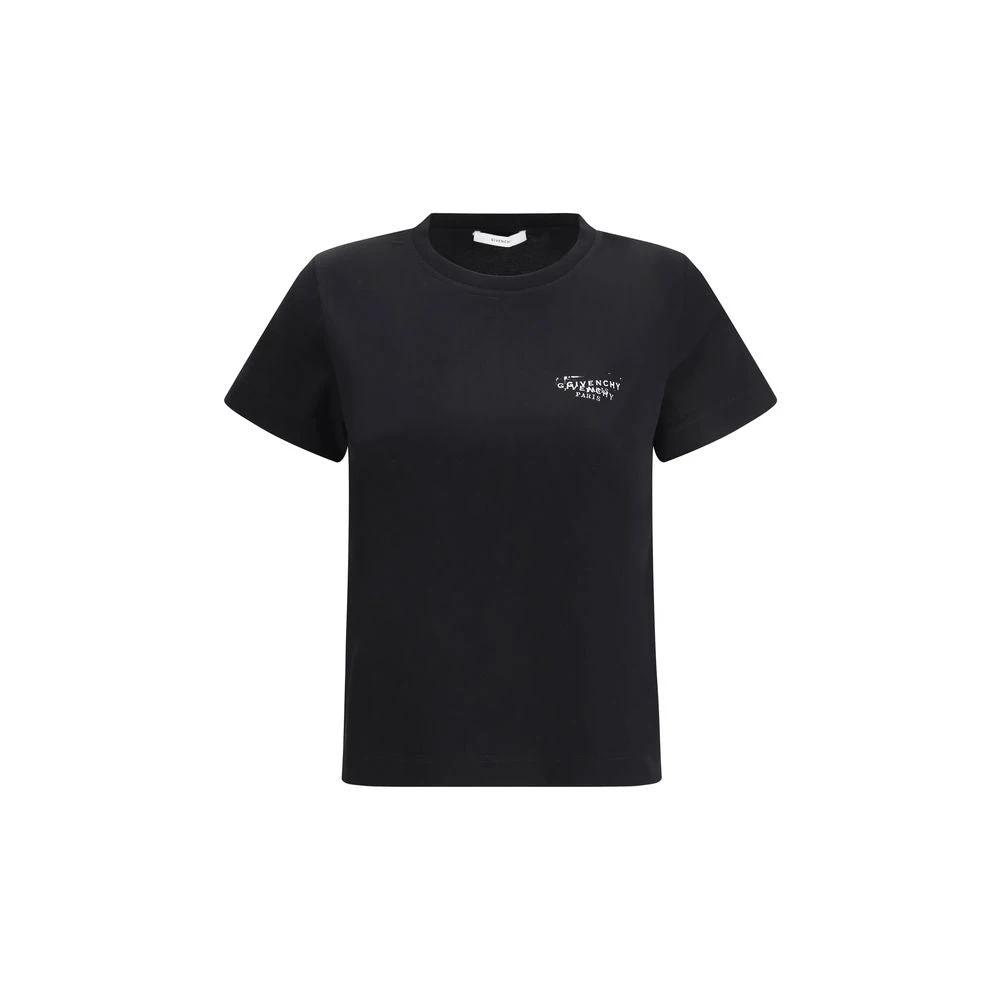 Givenchy Schwarzes Baumwoll-T-Shirt by Givenchy