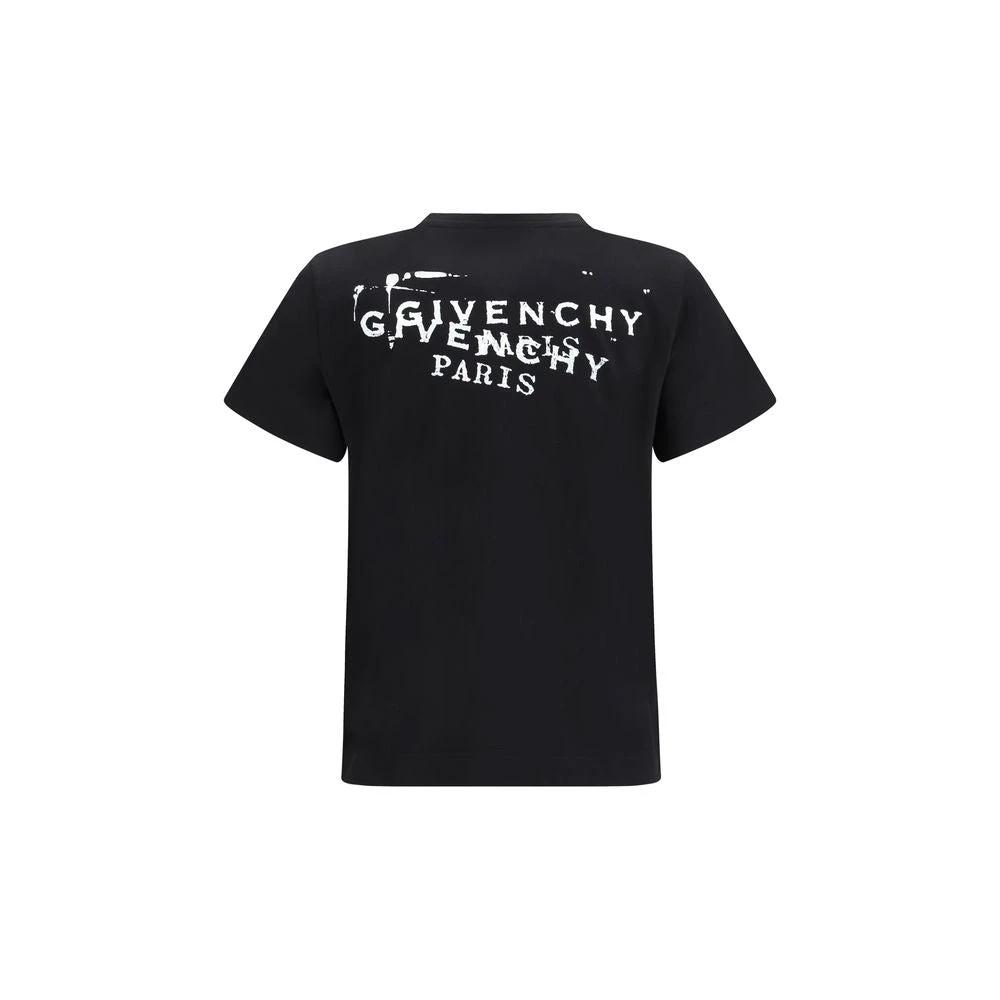 Givenchy Schwarzes Baumwoll-T-Shirt by Givenchy