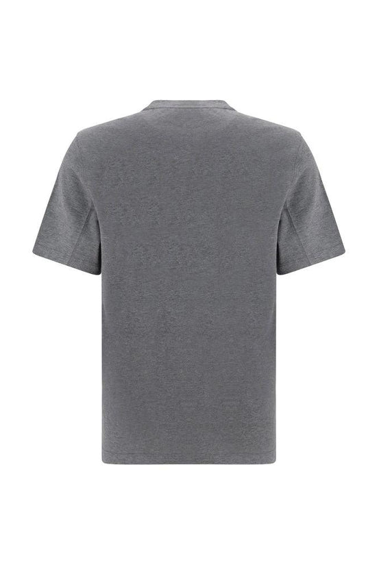Brunello Cucinelli Graues Baumwoll-T-Shirt by Brunello Cucinelli