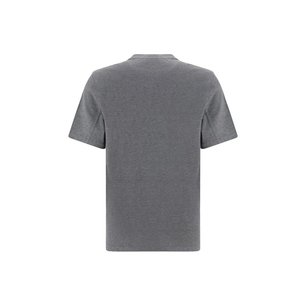 Brunello Cucinelli Graues Baumwoll-T-Shirt by Brunello Cucinelli
