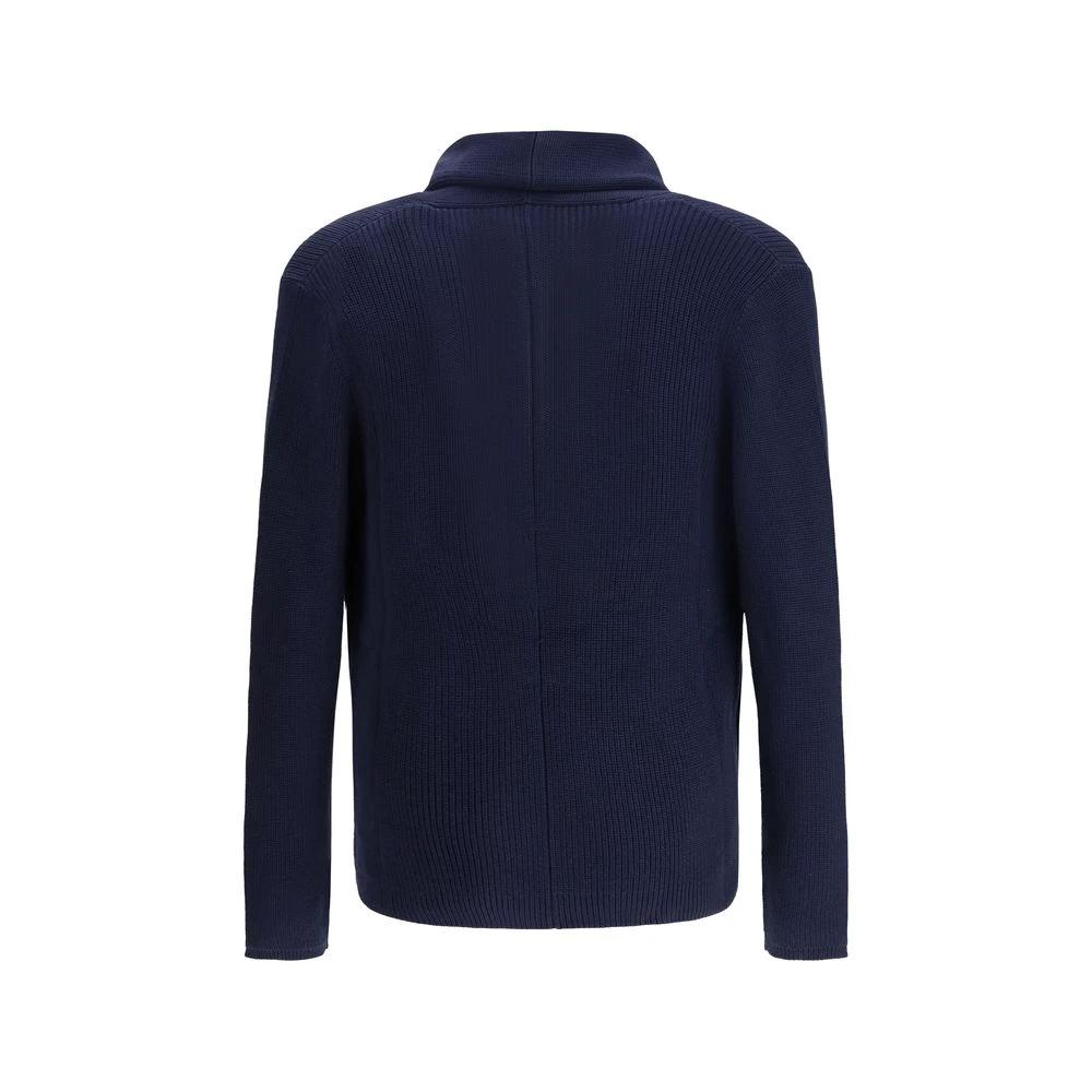 Brunello Cucinelli Blauer Baumwollcardigan by Brunello Cucinelli