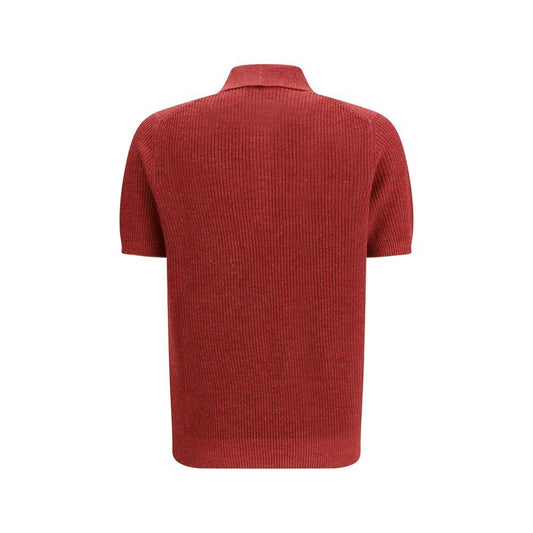 Brunello Cucinelli Mehrfarbiges Polo-Shirt aus Baumwolle by Brunello Cucinelli