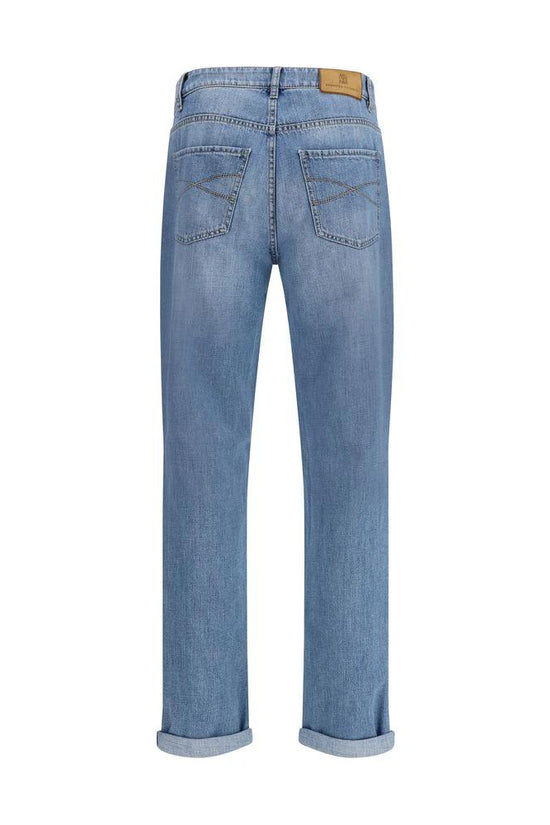 Brunello Cucinelli Blaue Jeans aus Baumwolle im geraden Schnitt by Brunello Cucinelli