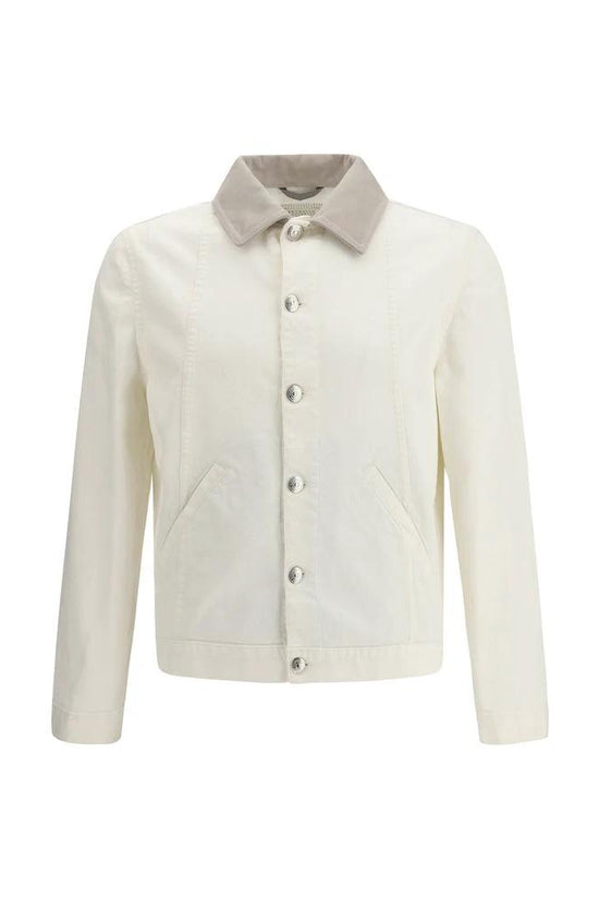Brunello Cucinelli Cucinelli Weiße Jeansjacke aus Baumwolle by Brunello Cucinelli Cucinelli