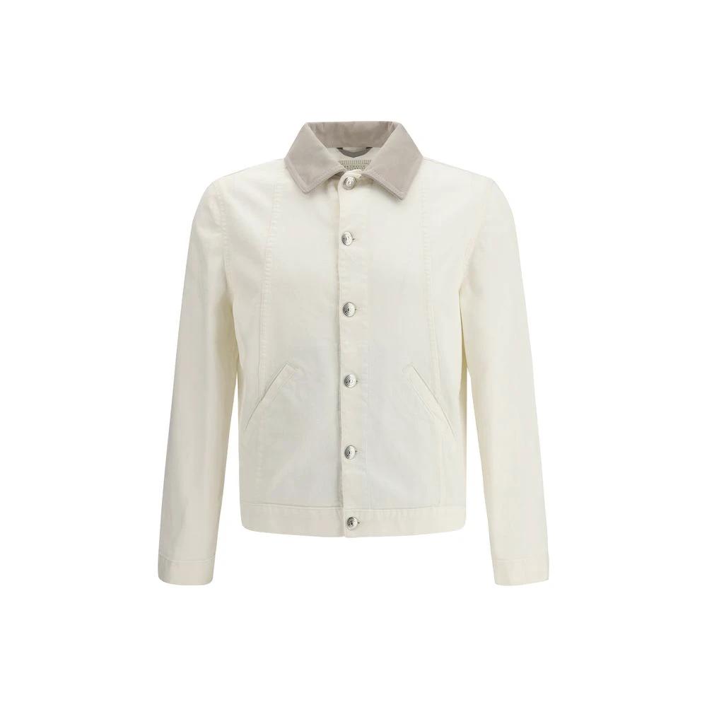 Brunello Cucinelli Cucinelli Weiße Jeansjacke aus Baumwolle by Brunello Cucinelli Cucinelli