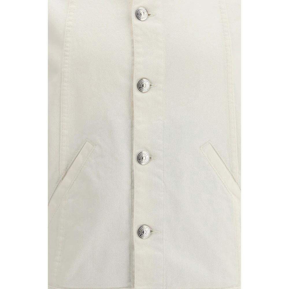 Brunello Cucinelli Weiße Jeansjacke aus Baumwolle by Brunello Cucinelli