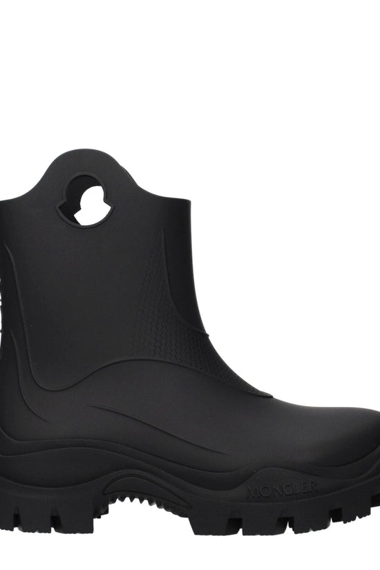Moncler Schwarze Ankle Boots aus Baumwolle by Moncler