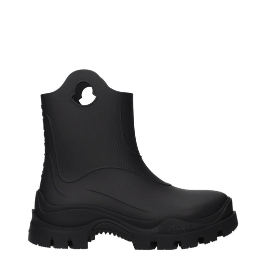 Moncler Schwarze Ankle Boots aus Baumwolle by Moncler