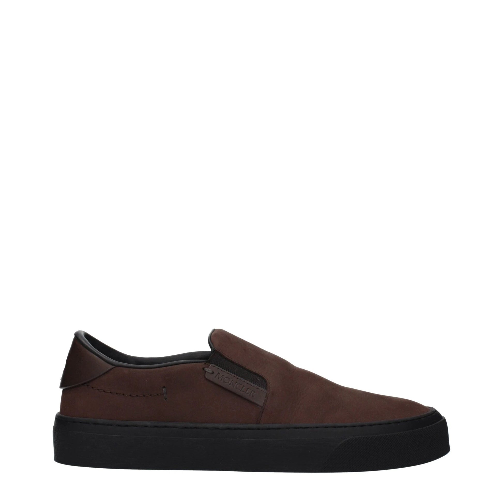 Moncler Braune Loafer aus Leder zum Hineinschlüpfen by Moncler