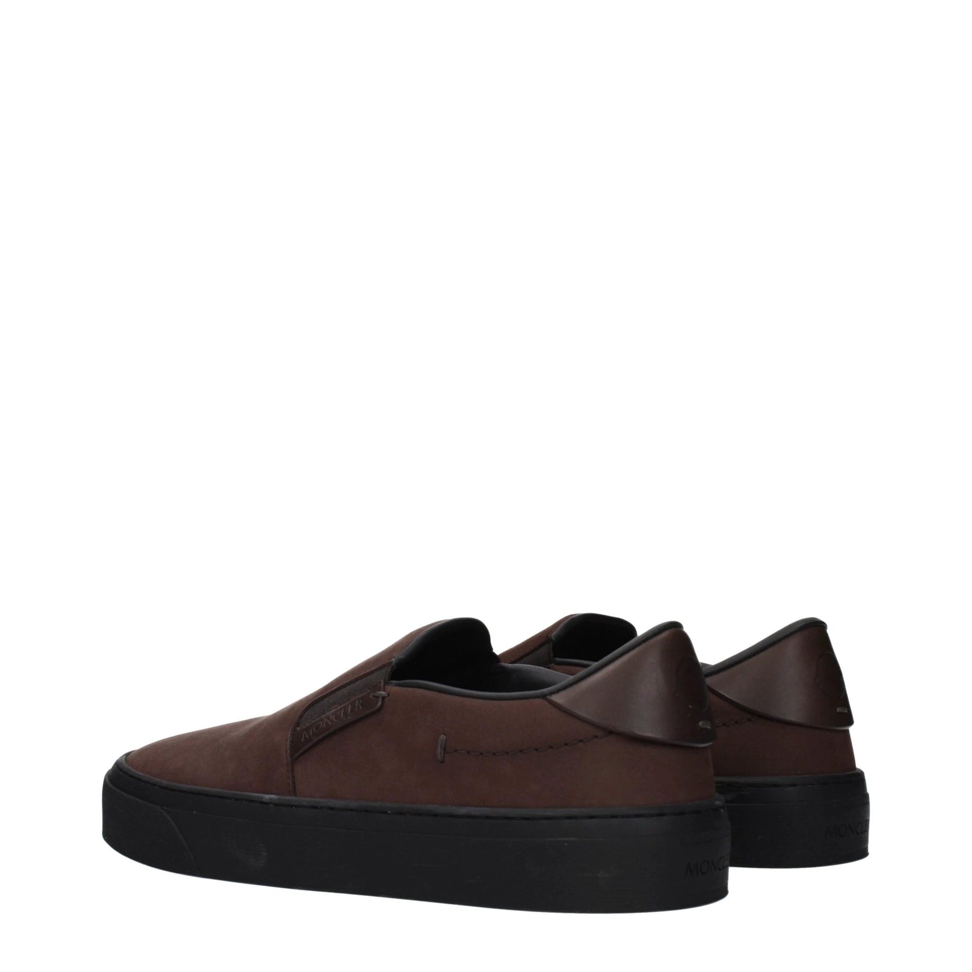 Moncler Braune Loafer aus Leder zum Hineinschlüpfen by Moncler