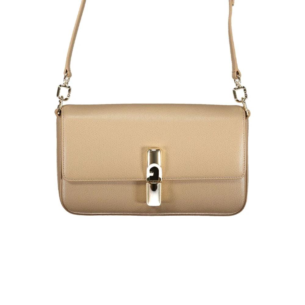 Furla Beige Leder Damentasche by Furla