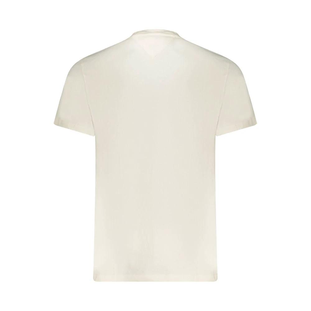 Tommy Hilfiger Herren-T-Shirt aus Baumwolle in Bianco by Tommy Hilfiger