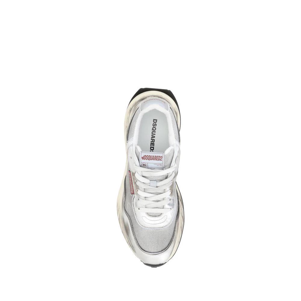 Dsquared² Weiße Bos Taurus Kalbsleder-Sneakers by Dsquared²
