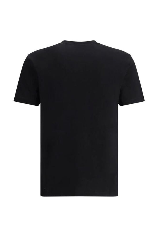 Versace Schwarzes Baumwoll-T-Shirt by Versace