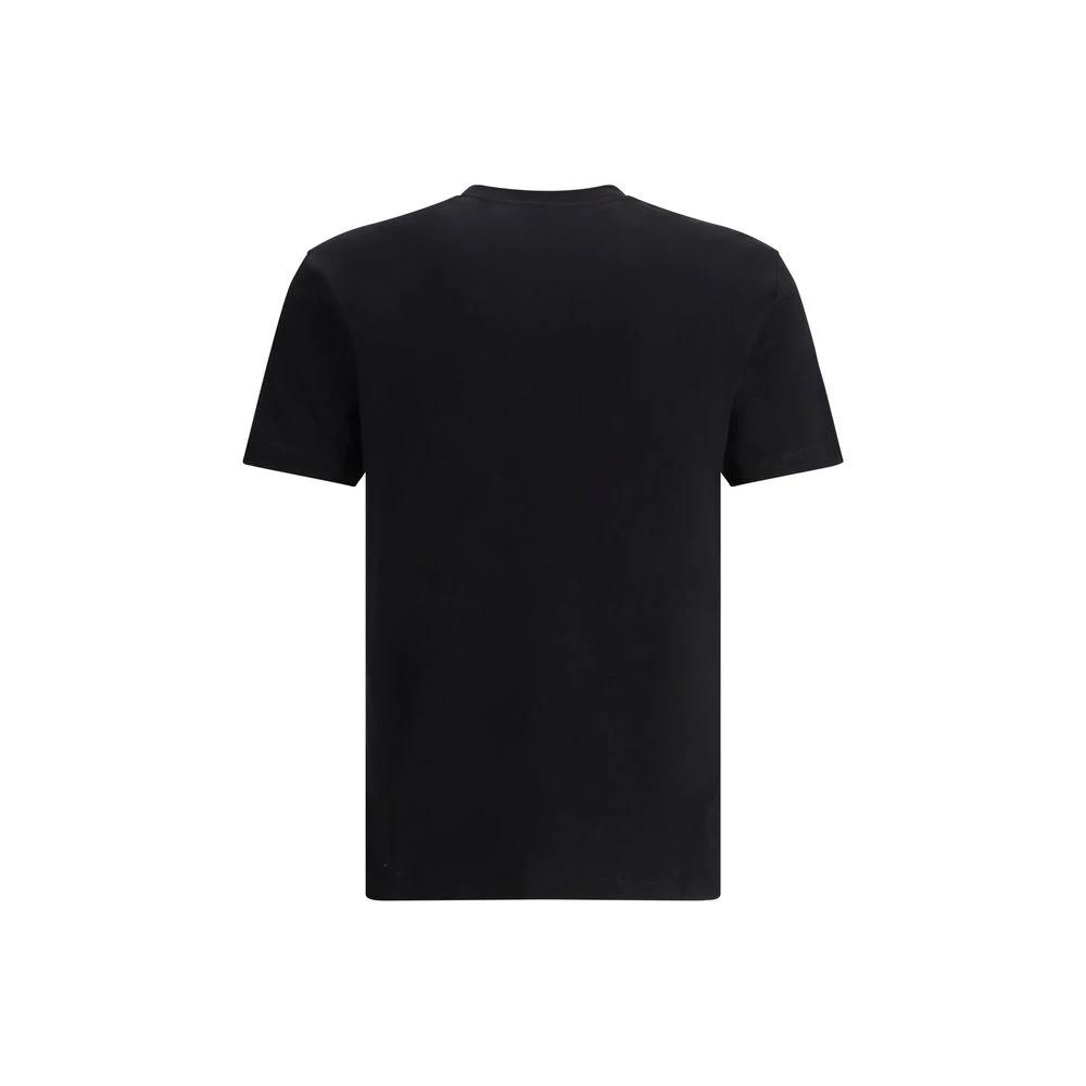 Versace Schwarzes Baumwoll-T-Shirt by Versace